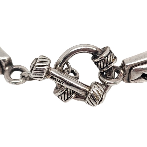 Saint by Sarah Jane Sterling Silver 18K Gold Butterfly Peridot Bracelet #16049 - Picture 7 of 10